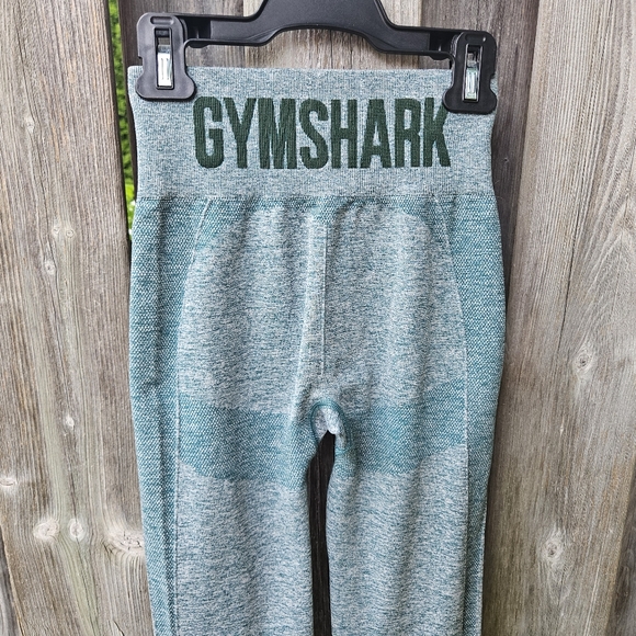 Gymshark leggings, Heathered Teal, size Extra small - Picture 3 of 6